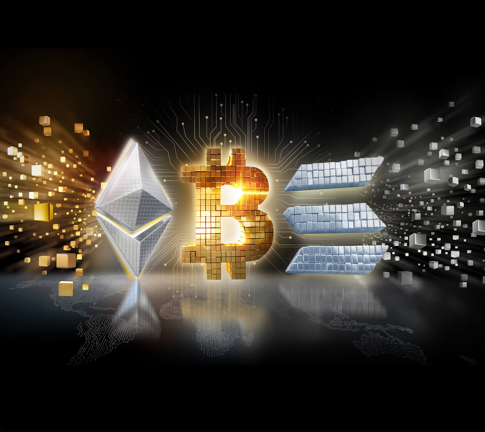 Bitcoin & Ether & Solana